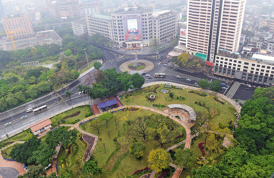 海珠广场升级花境公园|广场|市民