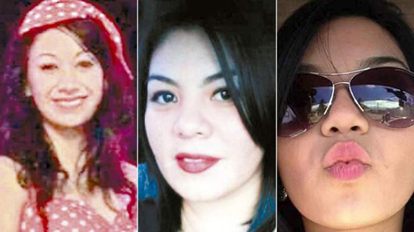 被害的洪都拉斯三名女模（网页截图）