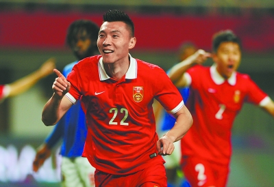 国足热身赛2比2战平海地|国足|于大宝