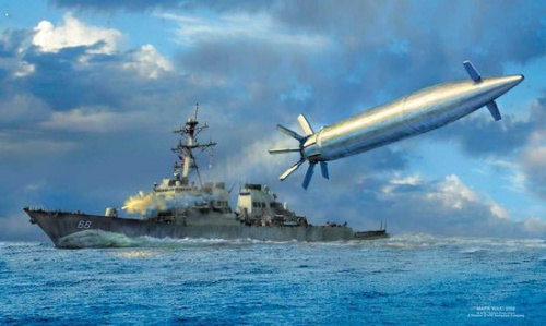 资料图：美国海军的舰载制导炮弹想象图