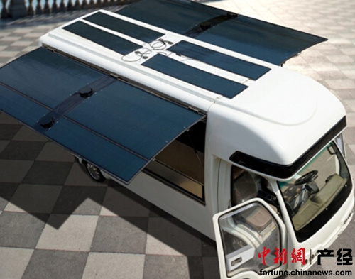太阳能全工作用电餐车