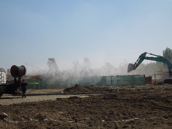 乌鲁木齐市米东区召开建筑施工扬尘污染治理现