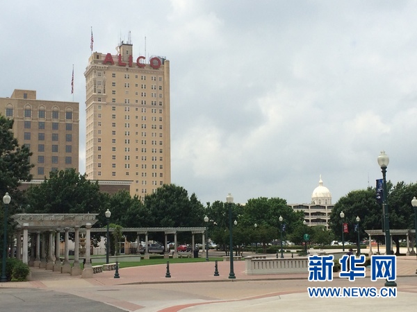 韦科市街景。（记者张永兴　摄）
