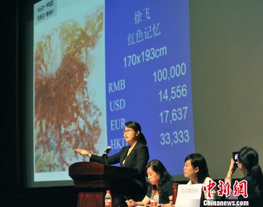 中国名家书画拍卖会百余件作品拍出193万元