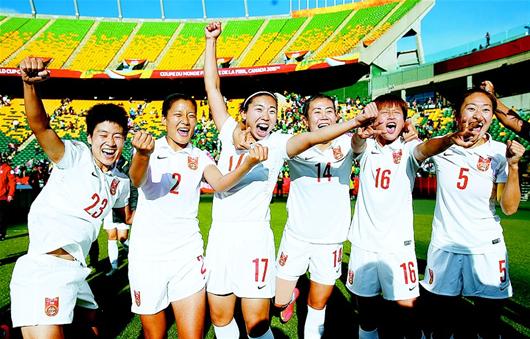 图文:中国女足重返世界杯八强|中国队|进球