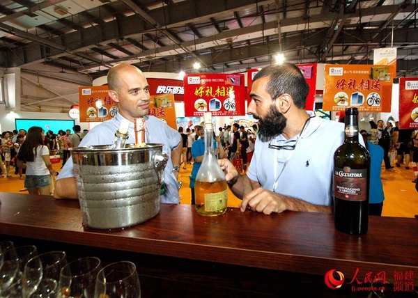 欧洲食品区。赖进财摄