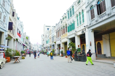 海口骑楼老街是华南民居的典型代表。 林丽明 摄