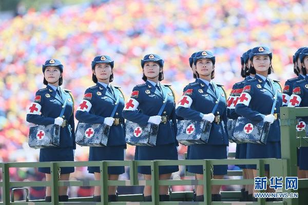 9月3日，中国人民抗日战争暨世界反法西斯战争胜利70周年纪念大会在北京隆重举行。这是白求恩医疗方队通过天安门广场。 新华社记者金立旺摄