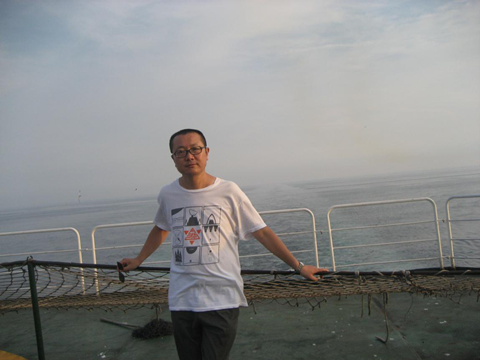 　　 《三体》作者刘慈欣 照片系本人提供