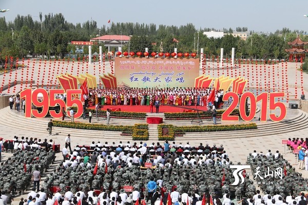 俯瞰歌咏比赛现场