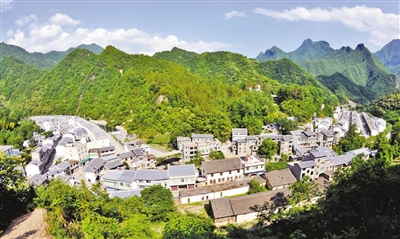 城口县岚天乡全景.