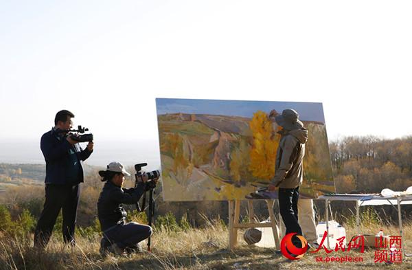 中央美院院长范迪安走进右玉(王涛 辛泰 摄)