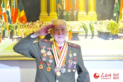 戎马一生的抗战老兵。 吴隆重 摄