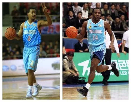 左为古德洛克，右为当年效力新疆时的哈德森。