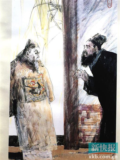 ■林墉为刘斯奋《白门柳》所创作的插图