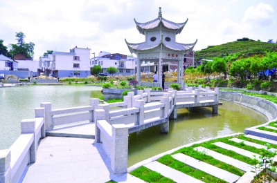 ▲ 正在建设中的美丽乡村——柘荣县黄柏乡上黄柏村 林颖 摄