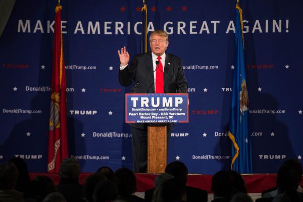 共和党总统竞选人特朗普。(法新社)