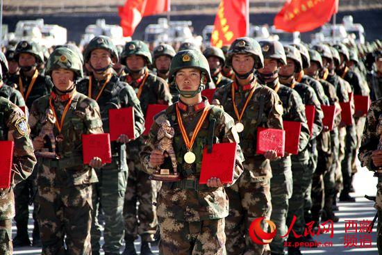 获奖战士。吴雨仁 摄