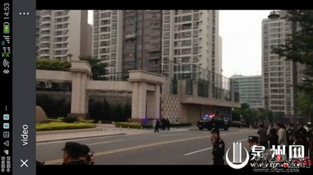 网传“晋江市第一中学暴力袭击”视频截图