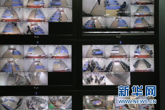 图为监控室。新华网韩家慧 摄