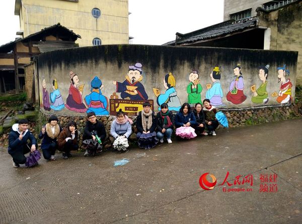 他们创作了古人读书的卡通