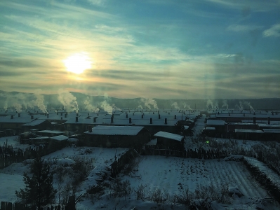 漠河旁边的一个不知名的村庄