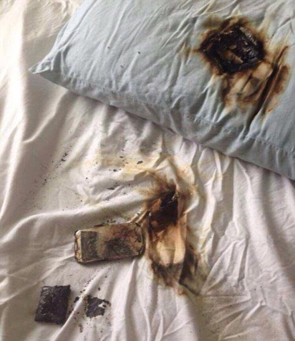 纽约警局发可怕警示照片:手机放枕头下充电酿
