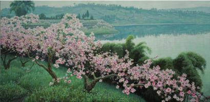 马一平作品《春到龙泉》