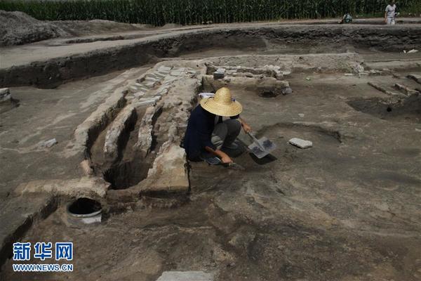 　　 图为考古人员在发掘现场工作（资料图片）。 新华社发