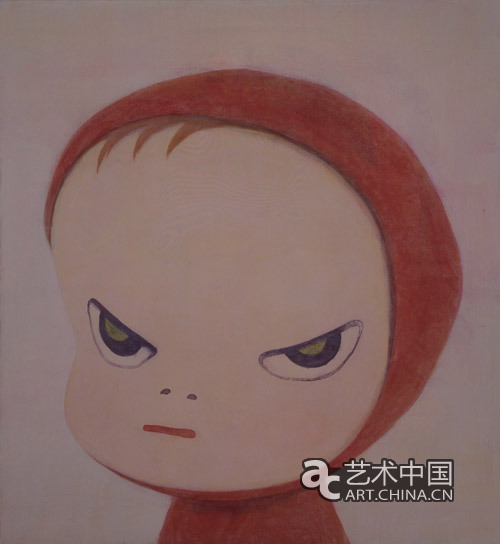 奈良美智 《小红帽》 1997年  120 x 110 cm