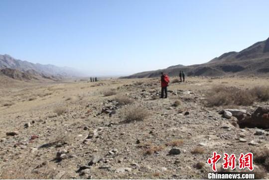 图为新疆和硕县即将进行抢救性考古发掘的老乃仁克墓地现场。