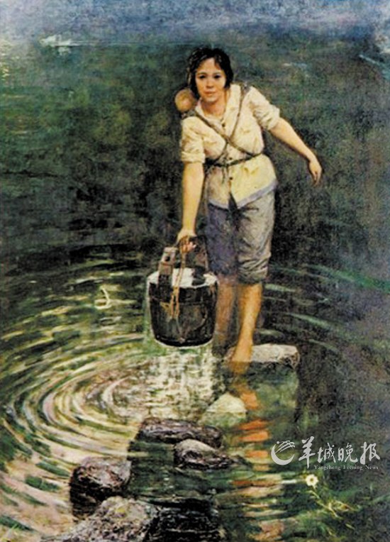 　　《山乡》（油画，1979年） 杨谦