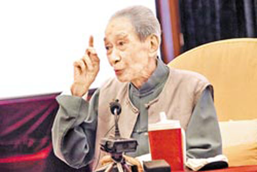 南怀瑾9月29日于太湖大学堂逝世 享寿95岁。图片来源：台湾《旺报》