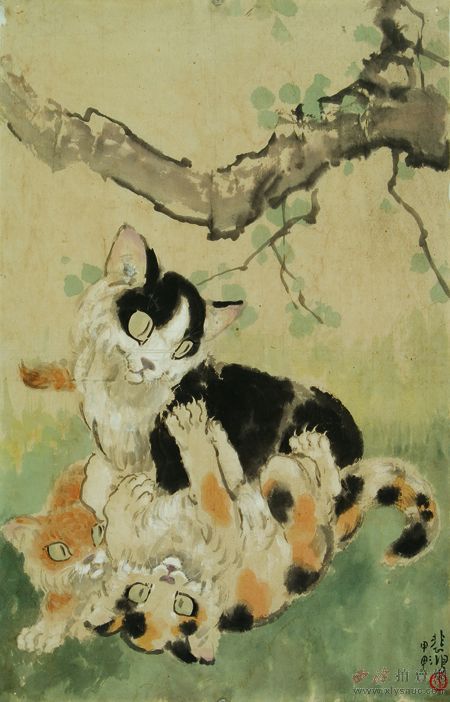 徐悲鸿《猫戏图》将亮相西泠春拍_文化频道_凤凰网