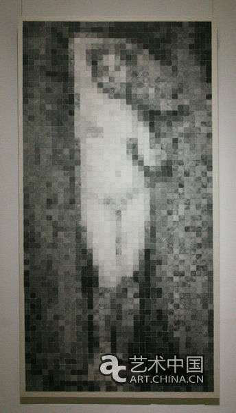 《像素分析2号》 杨宏伟 宣纸油墨 132×268cm 2013年