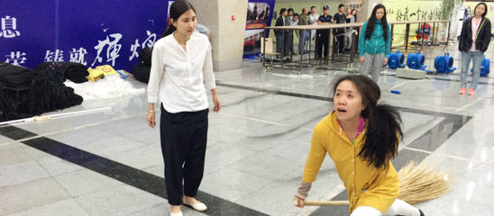 《又见五台山》排练现场