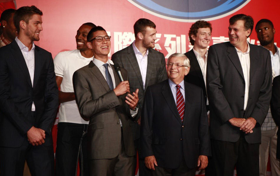 NBA在台北举行欢迎晚宴 姚明林书豪打造最萌