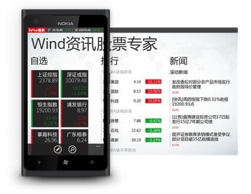 Wind资讯股票专家(WP7倾新版)新品发布