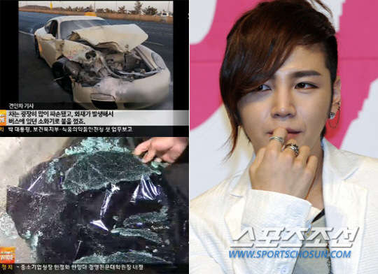  张根硕 车祸撞上公交 无大碍将接受详细诊断(图