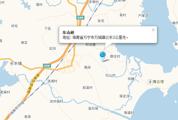 海南省万宁市城东2公里处图片