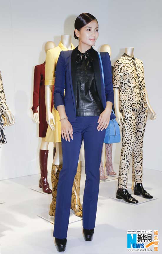 刘涛亲民亮相 帅气造型性感十足