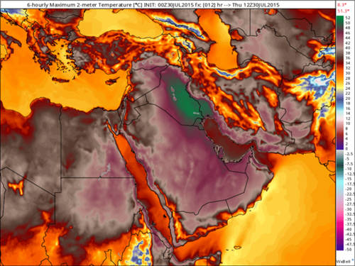 伊朗一城市气温达67.8度 逼近世界最高温度记