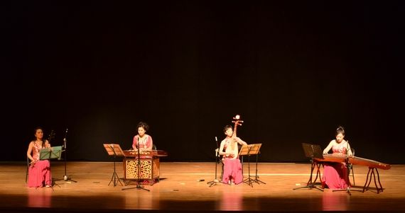 林月冉冉女子演奏家组合民乐演出在晨兴音乐厅