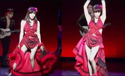 <em>少女时代</em>Tiffany化身热舞女郎 红裙<em>舞</em>出致命性