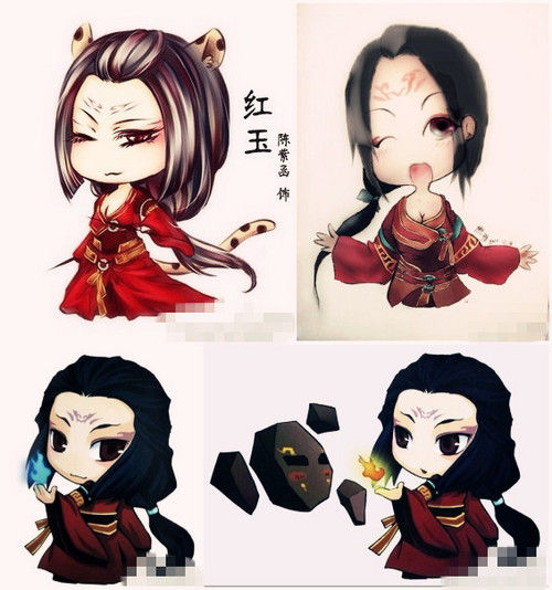 陈紫函《古剑奇谭》角色卡通剧照 被赞萌爆