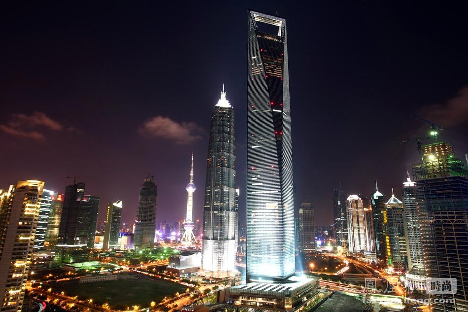 上海环球金融中心(492.5米)夜景美图