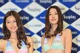 胡楠与另一位日本人代言人池田沙绘美一起，出席了在东京举行的2012年某品牌形象代言人发表会。