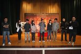 2012年4月7日，宁浩携《黄金大劫案》做客重庆大学，张一白现身支持。