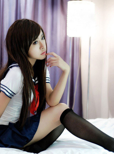 御门宅男福利 校园制服<em>美女大尺度写真</em>图_游戏