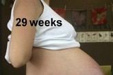 怀孕29周时